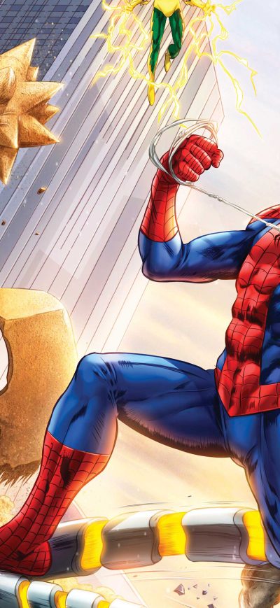 Fond d'écran iPhone Spiderman Vs Sinister Six Art