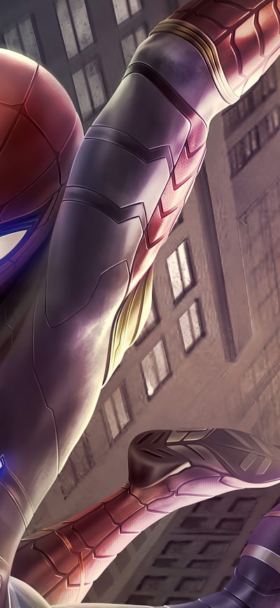 Fond d'écran iPhone Spider Man Stark Tower