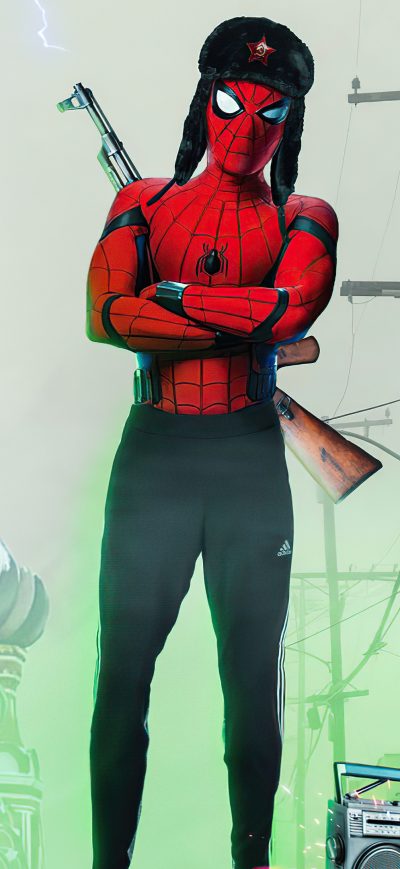 Fond d'écran iPhone Spider Slav Concept Poster 4k