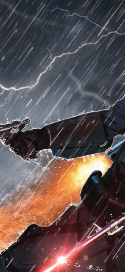 Fond d'écran iPhone Jango Fett Jetpack Action
