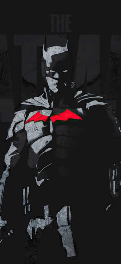Fond d'écran iPhone 2022 The Batman Minimal 5k