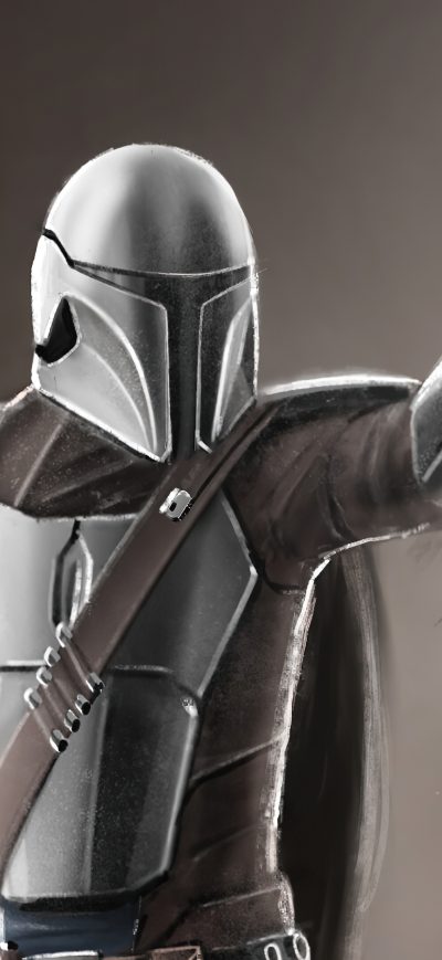Fond d'écran The Mandalorian Fan Made sur iPhone