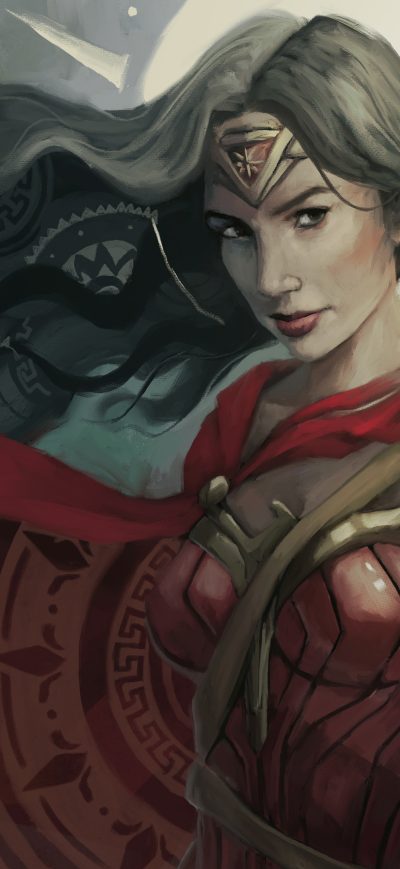 Fond d'écran iPhone 4k Wonder Woman New Artwork