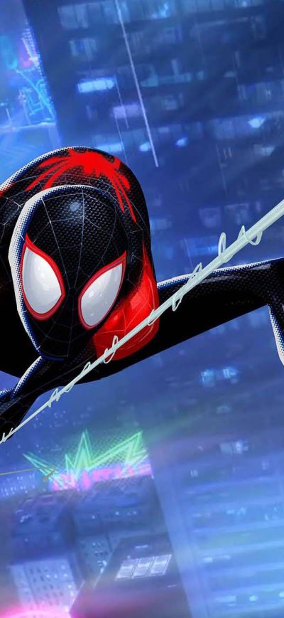Fond d'écran iPhone Miles Morales SpiderMan Into The Spider Verse