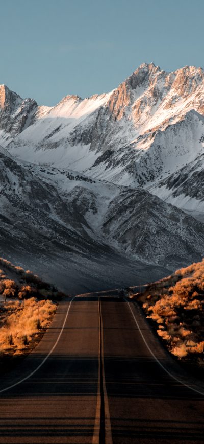 Fond d'écran iPhone Beautiful Snowy Mountains Road