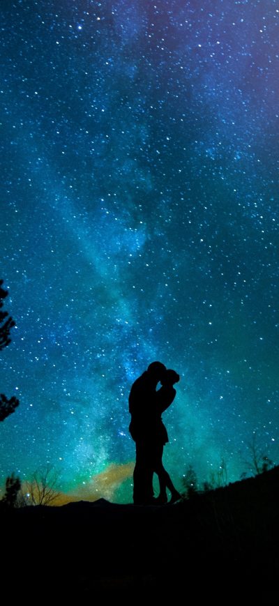 Fond d'écran iPhone Lovers Night Sky Starry Sky