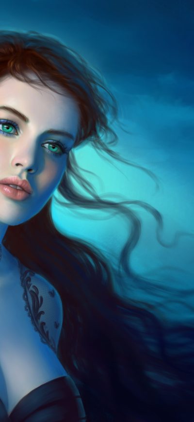 Fond d'écran iPhone Fantasy Girl Green Eyes