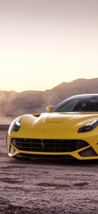 Fond d'écran iPhone Ferrada Sema Yellow Ferrari F12 8k