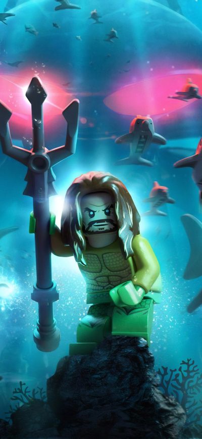 Fond d'écran iPhone Lego Aquaman Poster 8k
