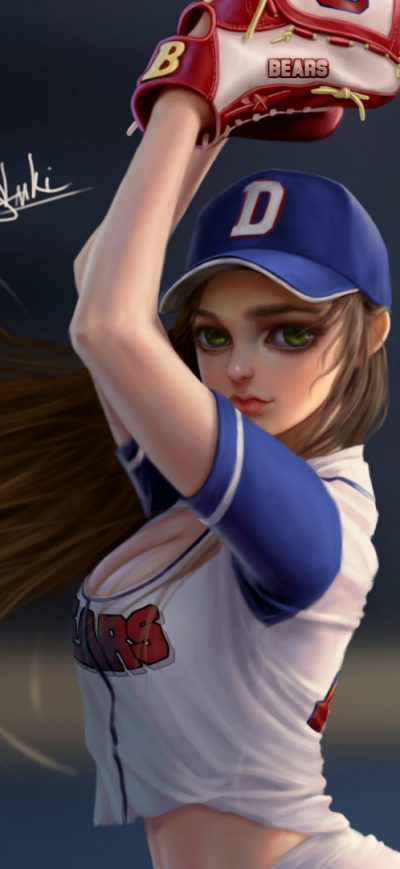 Fond d'écran iPhone Baseball Girl