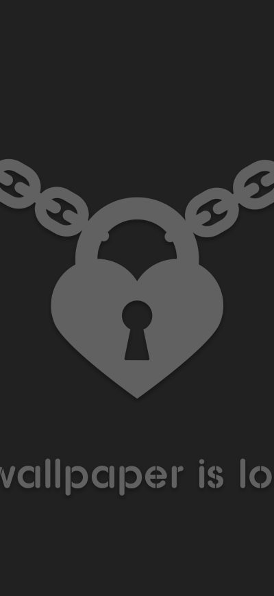 Fond d'écran iPhone Locked Wallpaper Minimalism