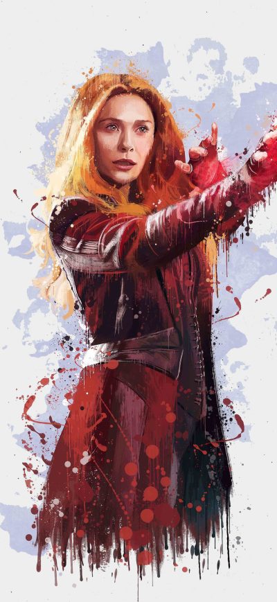 Fond d'écran iPhone Scarlet Witch In Avengers Infinity War 2018 4k Artwork