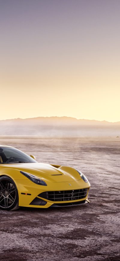 Fond d'écran iPhone Ferrada Sema Yellow Ferrari F12 Front View