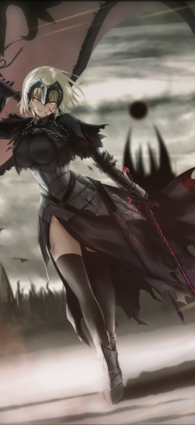 Fond d'écran iPhone Hunt Time Jeanne Ruler Avenger Fate Grande Order 4k