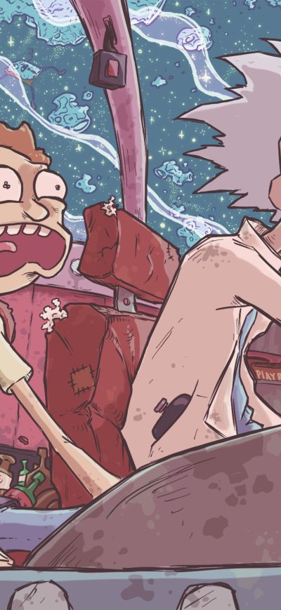 Fond d'écran iPhone Rick And Morty 4k Artwork