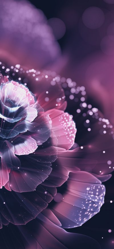 Fond d'écran iPhone Fractal Flowers Abstract
