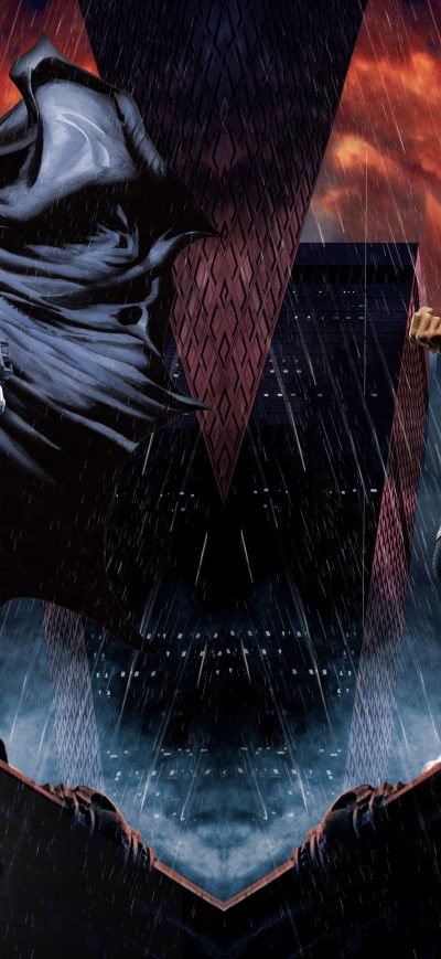 Fond d'écran iPhone Batman And Man Of Steel