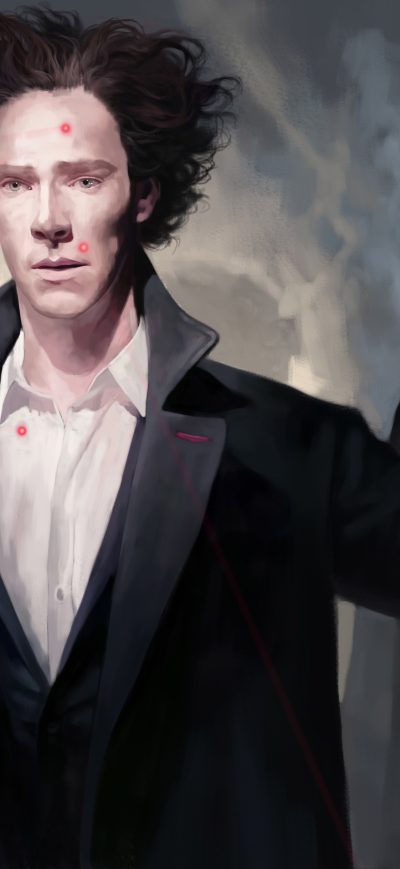 Fond d'écran iPhone Benedict Cumberbatch And Martin Freeman Sherlock Artwork