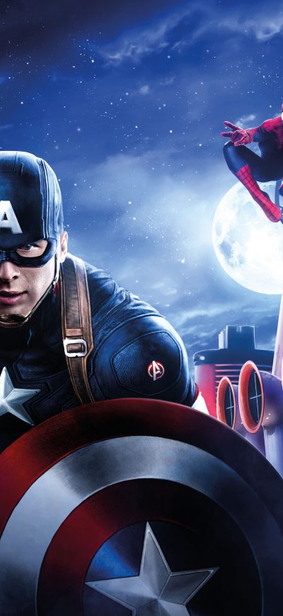Fond d'écran iPhone Captain America Thor Iron Man Spiderman Disneyland Paris Marvel Disney Cruise