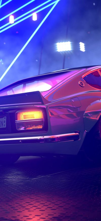 Fond d'écran iPhone Forza Horizon Ford Mustang Colorful Lights 4k