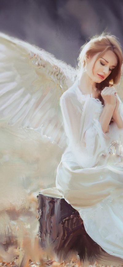 Fond d'écran iPhone Angel With Wings