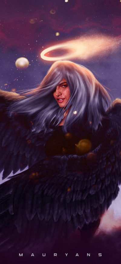 Fond d'écran iPhone Angel Wings Fantasy Art 4k