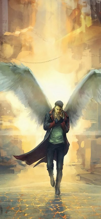 Fond d'écran iPhone Strange Angel Smoking 4k