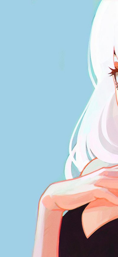 Fond d'écran iPhone Eye Patch Anime Girl Illustration 4k