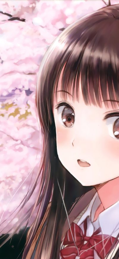 Fond d'écran iPhone Anime Cute School Girl