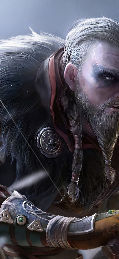 Fond d'écran iPhone Assassins Creed Valhalla Breathing 4k
