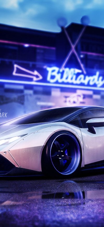 Fond d'écran iPhone Lamborghini Huracan Liberty Walk