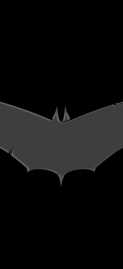 Fond d'écran iPhone Batman Grey Logo 8k