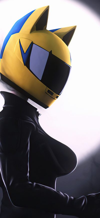Fond d'écran iPhone Celty Biker Girl 5k