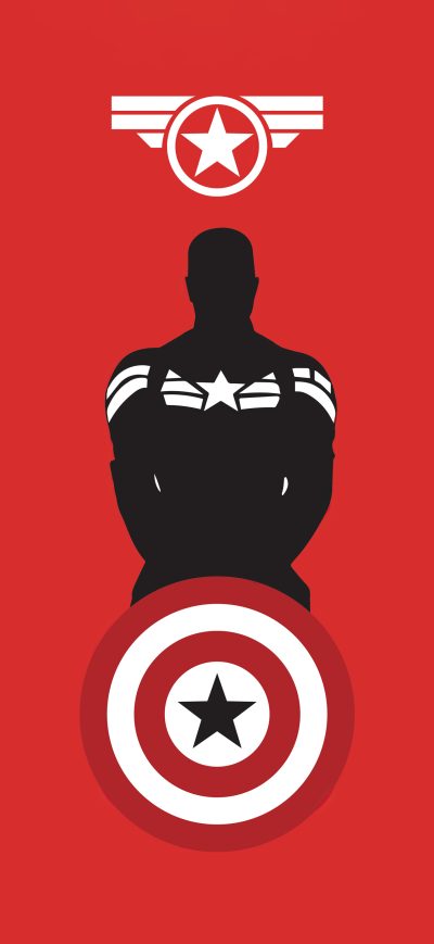 Fond d'écran iPhone Captain America Marvel Shield 5k