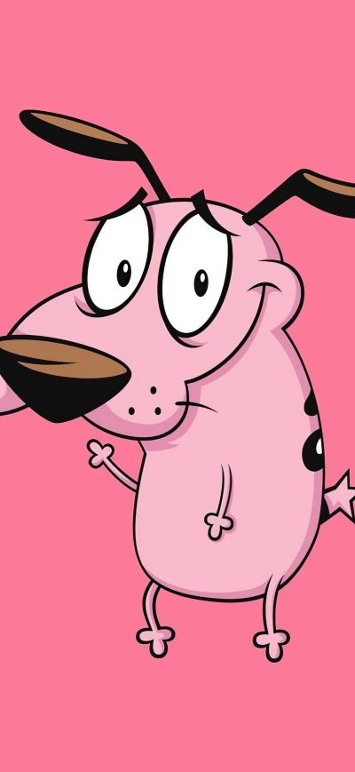 Fond d'écran iPhone Courage The Cowardly Dog Minimal 4k
