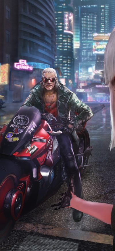 Fond d'écran iPhone Strangers In Night City Cyberpunk 2077