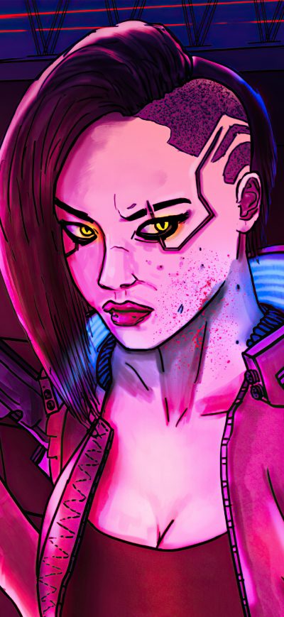 Fond d'écran iPhone V Character Cyberpunk Girl 5k