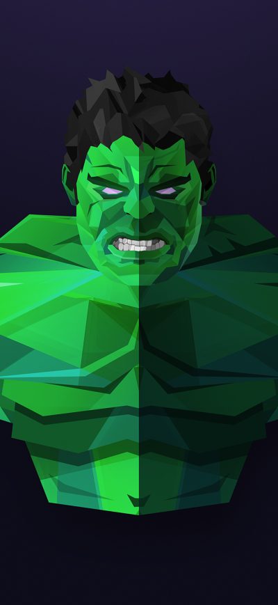 Fond d'écran iPhone Hulk Facets Art
