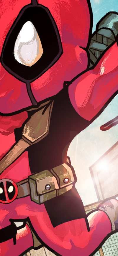 Fond d'écran iPhone Chibi Deadpool 4k
