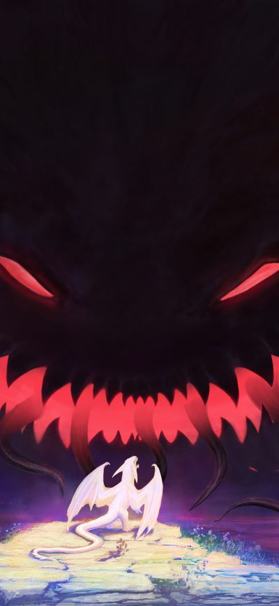 Fond d'écran iPhone Dragon Dark Creepers 5k