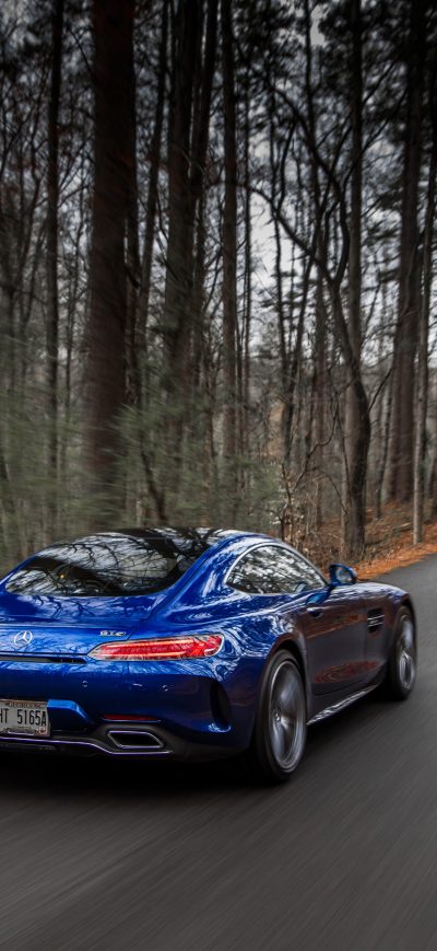 Fond d'écran iPhone 4k 2018 Mercedes AMG GT C Rear