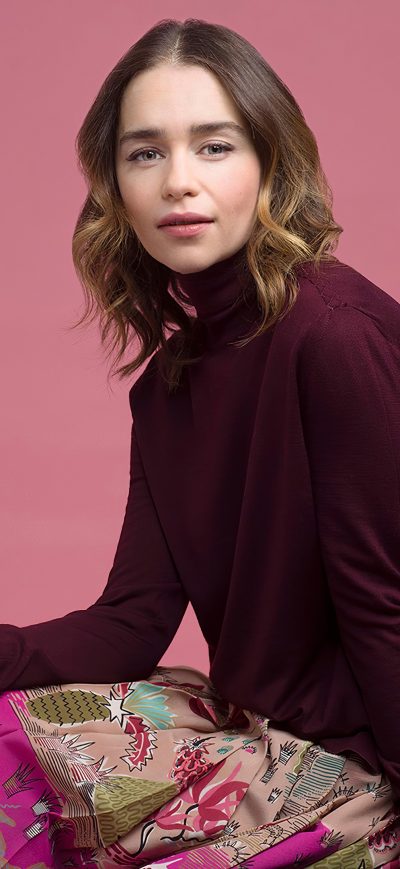 Fond d'écran iPhone Emilia Clarke The Sunday Times 2020 Photoshoot