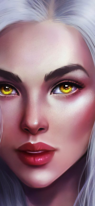 Fond d'écran iPhone Golden Eyes Fantasy Girl