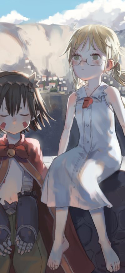 Fond d'écran Regu Riko Made In Abyss sur iPhone