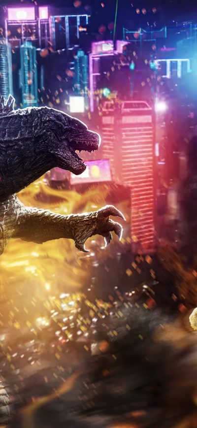 Fond d'écran iPhone Godzilla Vs Kong Fanart