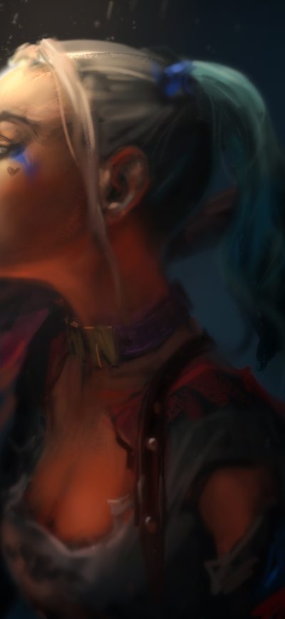 Fond d'écran Harley Quinn 5k Artwork sur iPhone