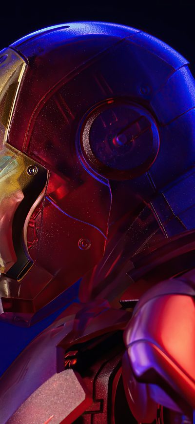 Fond d'écran iPhone Holographic Iron Man 4k 2020