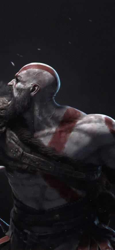 Fond d'écran iPhone Kratos 4k New Art