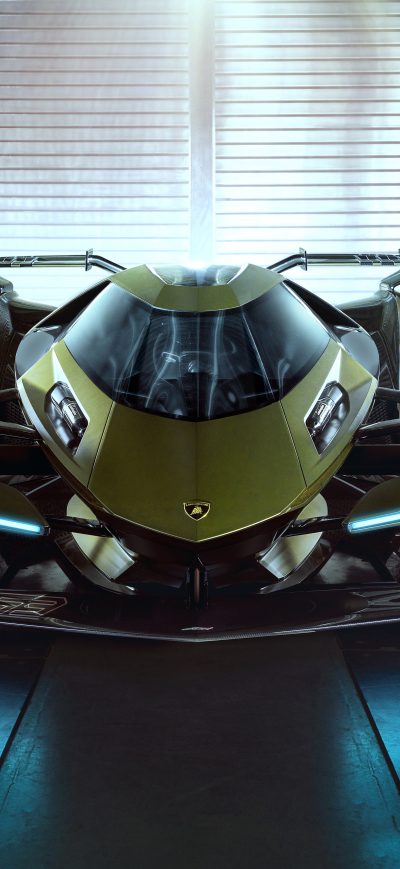 Fond d'écran iPhone 2020 Lamborghini Lambo V12 Vision Gran Turismo Front View