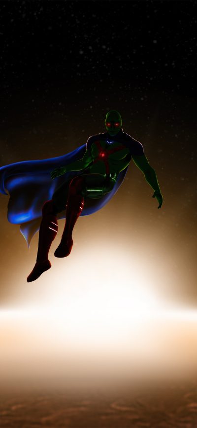 Fond d'écran iPhone Martian Manhunter 5k